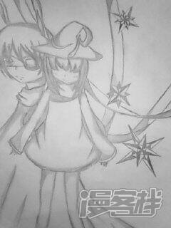 无聊画的镜音双子的亚种和加油大魔王= =