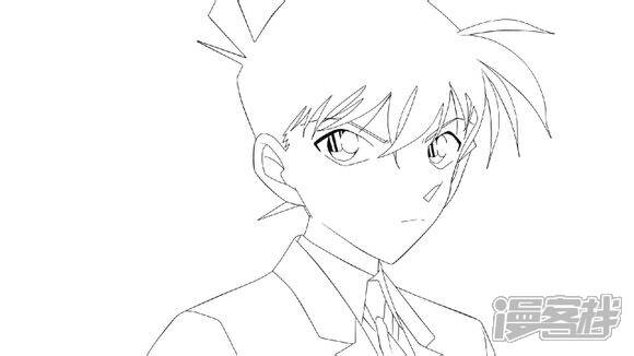 柯南手描线稿漫画 第15描 - 漫客栈