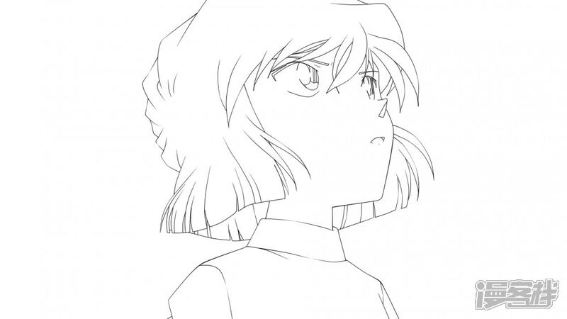 柯南手描线稿漫画 第17描 - 漫客栈