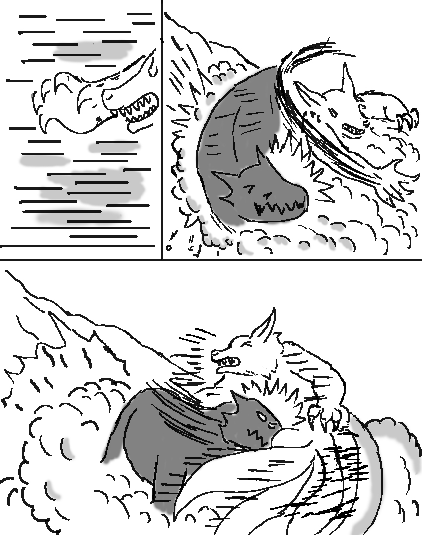 奇特的超能肌肉 - 怪兽星探索 九尾对大狗 - 第4页