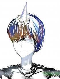 独角 塑袋 化石