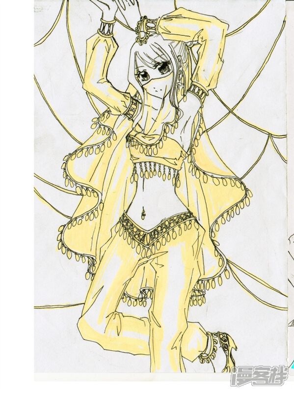 乱七八糟的插图漫画 肚皮舞