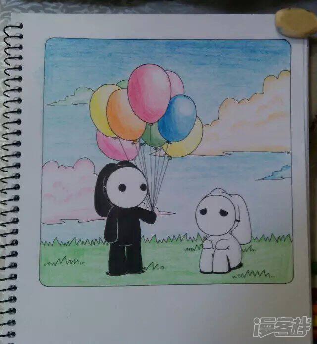 无时无刻的摸鱼漫画 黑白配 - 漫客栈